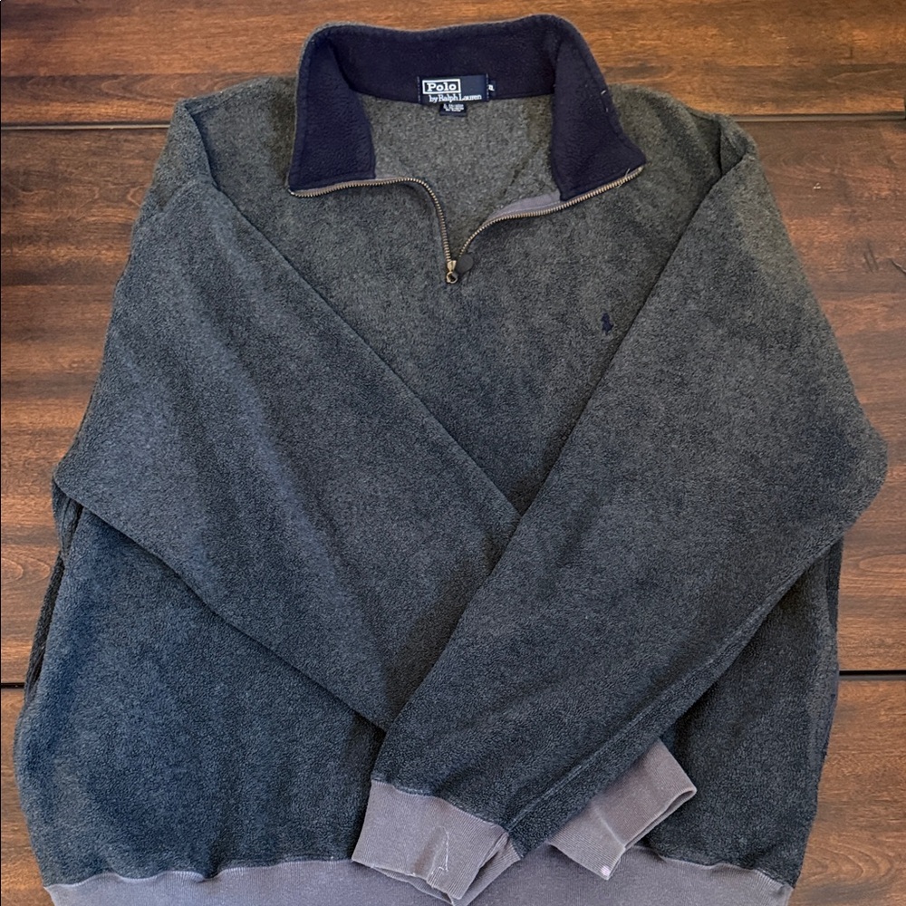 Polo Ralph Lauren Men's Gray Zip-Up Sweater